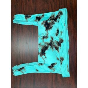 Forever 21 Tie-Dye Bikini Top- Blue and White